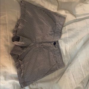 Grey and white shorts